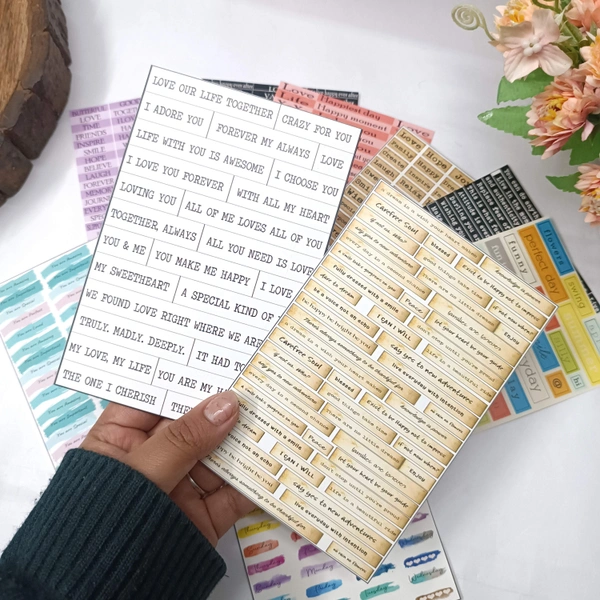 4x6 Inches Sentiment Tag 12 Sheets Combo 