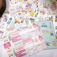 4x6 Inches Birthday Tag Sheets 12 Pcs Combo 