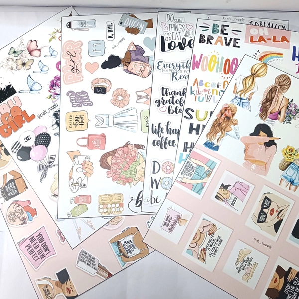 A4 Tag Sheets  Combo Of 6 Sheets 