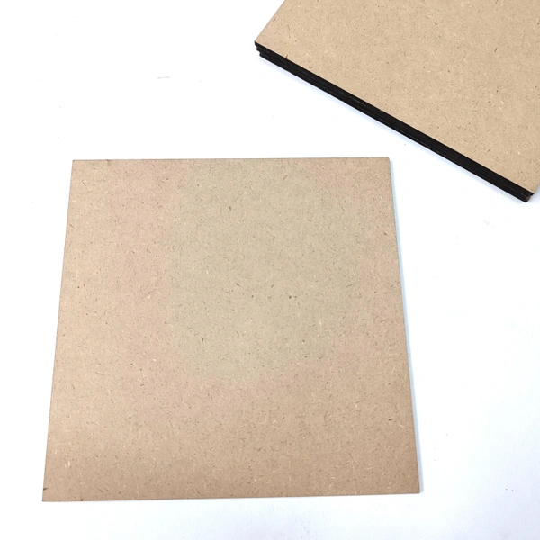 6 Inches SQUARE  MDF 2MM BASE 5PC 
