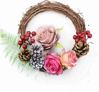 Grapevine Natural Handmade Wreath 30 Cm