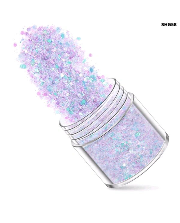 Shimmer Glitter Blue Lilac