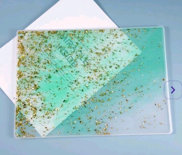 Plain Resin Rectangle Tray Mold  - 10"14