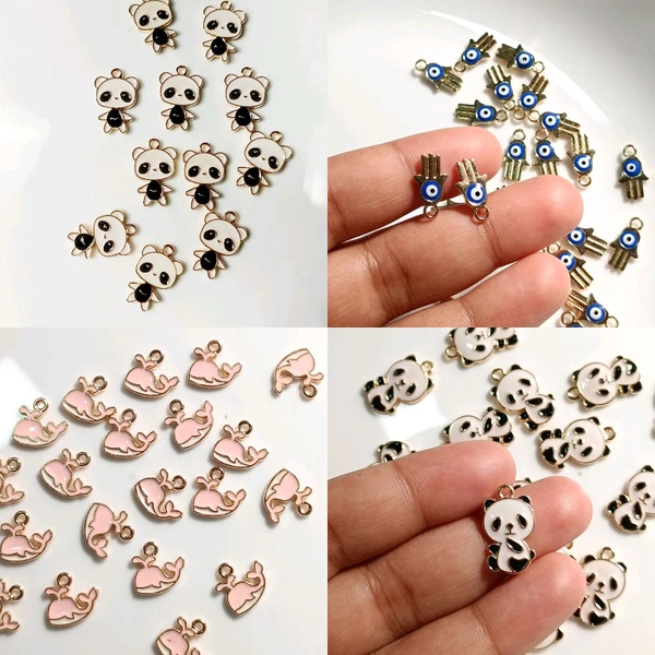Multi Designs Metal Charm (10pc) 