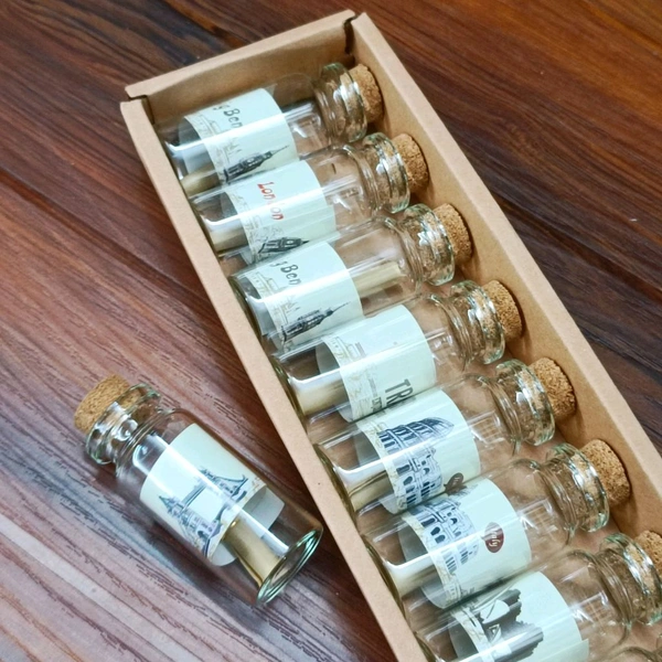 Glass Bottle  Theme (5×2cm) 12 Pc Set