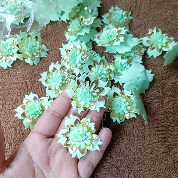 Cloth Artificial flowers (10pc) Green