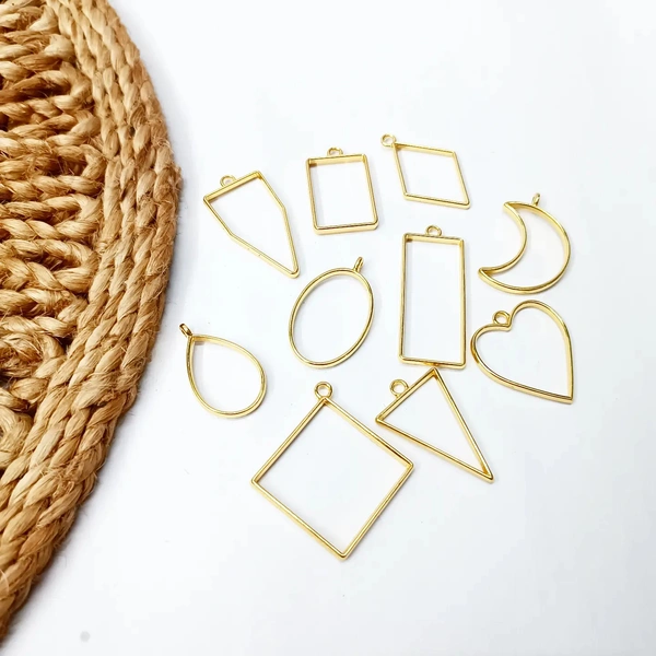 Bezels Mix Shape 10 Pc Pack GOLD 