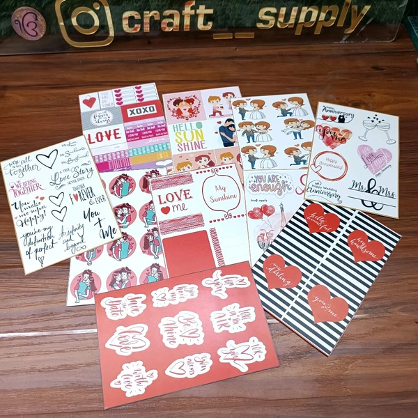 Love Tag 10 Sheets Combo (4"6inches) 