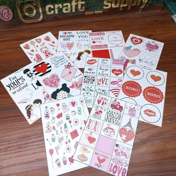 Love Tag 10 Sheets Combo (4"6inches) 