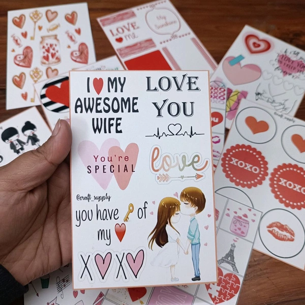 Love Tag 10 Sheets Combo (4"6inches) 