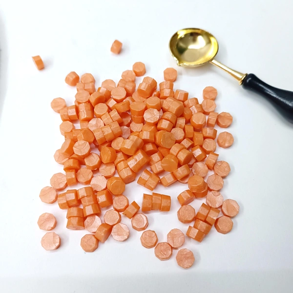 Sealing Wax Beads 50 Grms Orange 