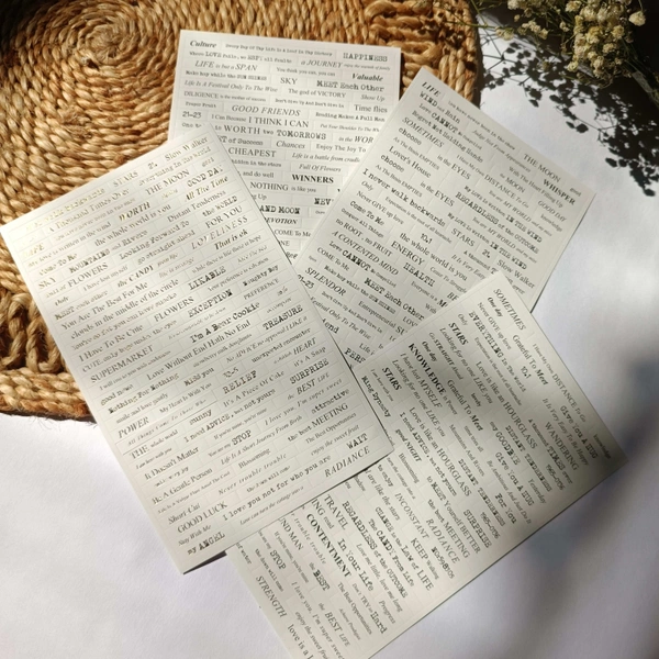 Sentiment 4pc Sticker Pack 