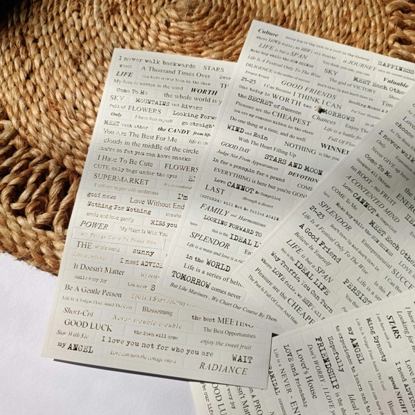 Sentiment 4pc Sticker Pack 