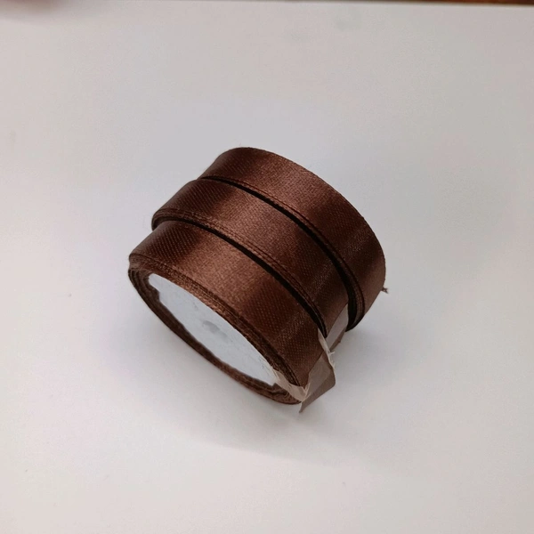 Satin Ribbon (0.5inch witdh) Brown 