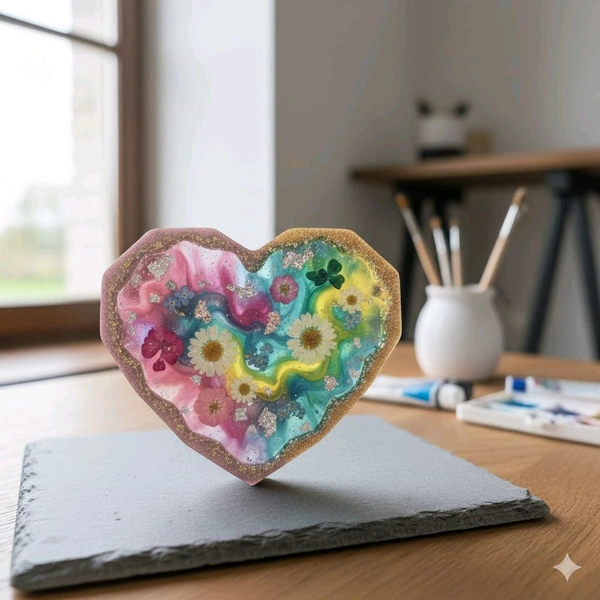 Heart Agate  Mold 3 Inches