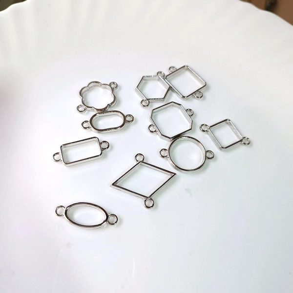 Bracelet Bezel 10 Pcs Pack Silver 