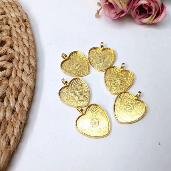 Golden Heart 6pcs Bezel 