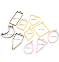 Designer Mix Design  Pendant Bezel 10 Pcs Silver 