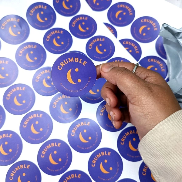 Personalised  Sticker 1.5 Inches (150pcs) 