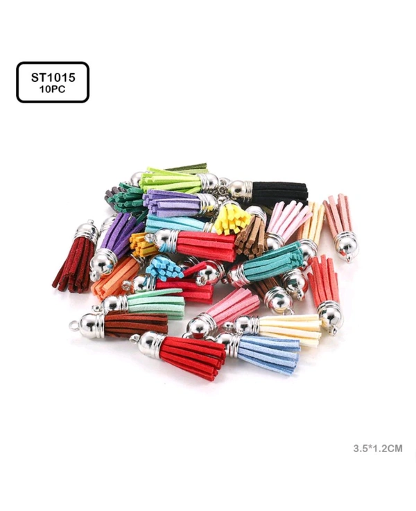 Tessels Mix Colours With Silver Cap (10pcs)