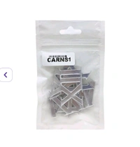 Acrylic Roman Clock Digits Pack Silver 