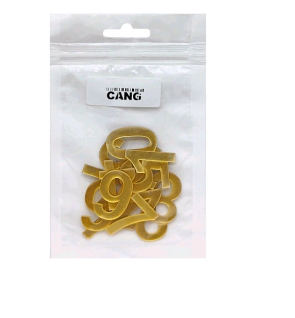 Acrylic Numerical Clock Digits Pack Gold