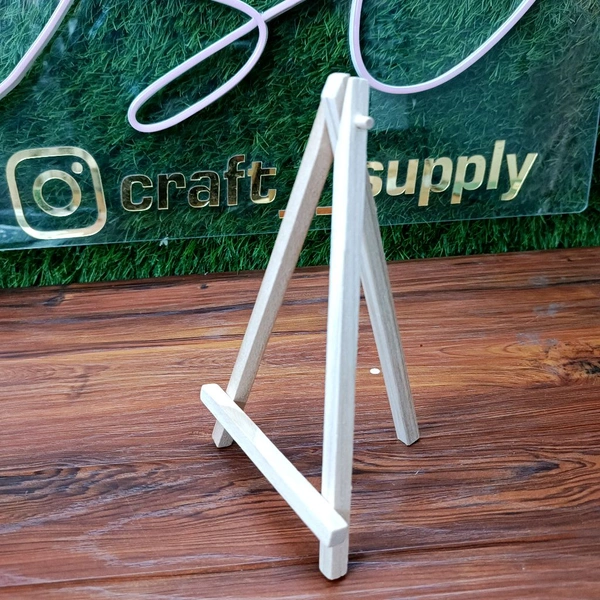 7" Inches Wood Easel Stand Without Screw 