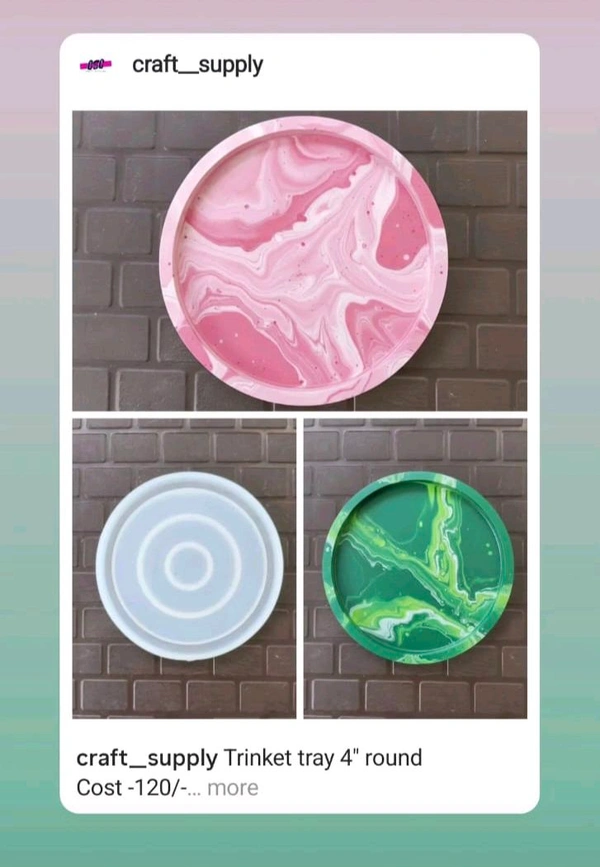 Round Trinket Tray / Ash Tray Mold (4") 