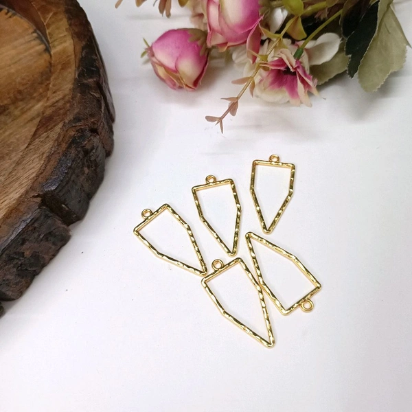 Bullet  5pc Pendant Bezel Gold 