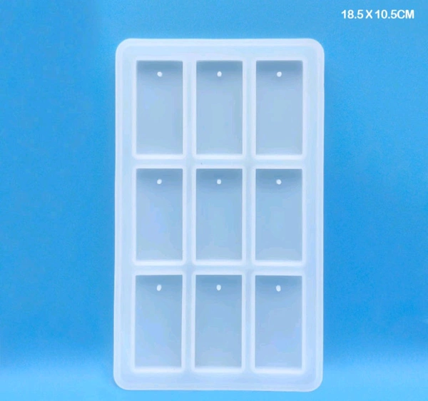 9 Cavity Rectangle Mold With Holes 