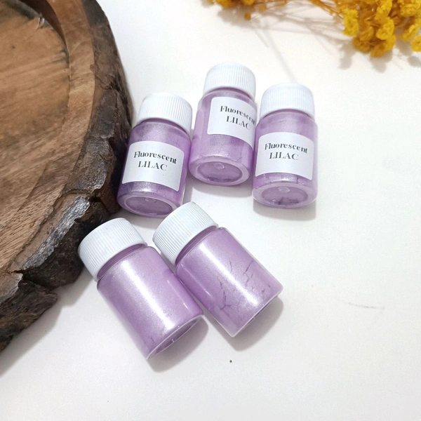 Fluorescent Colour Lilac Mica Powder 