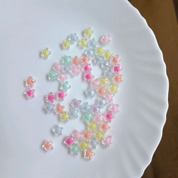 Jewellery Making Crystal Beads (Small Star)25 Grms 