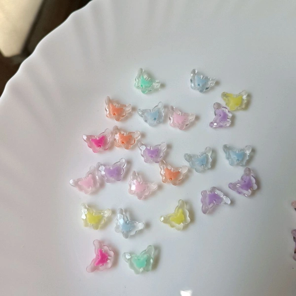 Jewellery Making Crystal Beads (Butterfly)25 Grms 