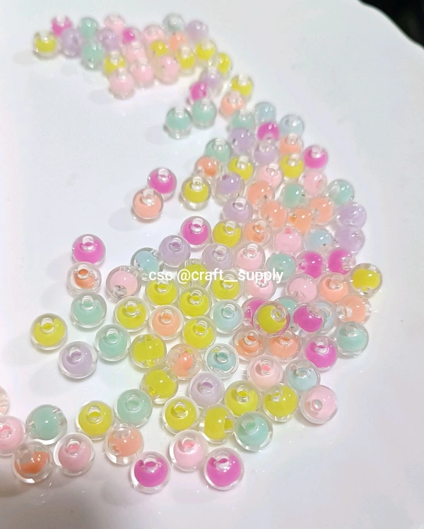 Jewellery Making Crystal Beads ( Round)25 Grms 