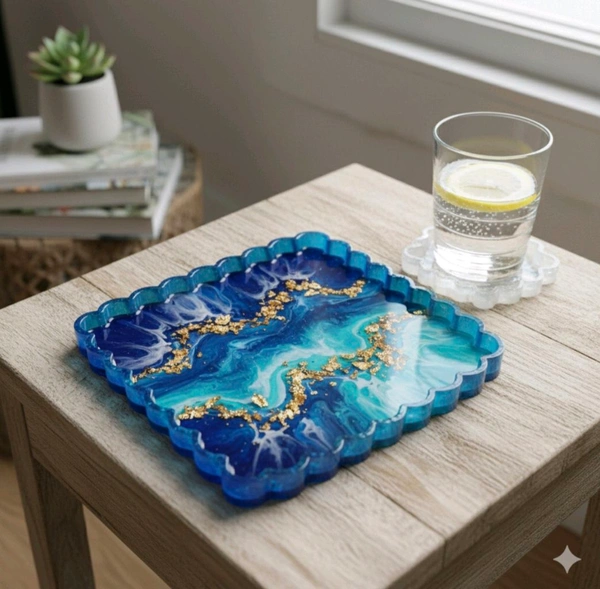 Rectangle Trinket Resin And Concrete Tray Mold 19cm 