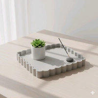 Rectangle Trinket Resin And Concrete Tray Mold 19cm 