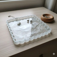 Rectangle Trinket Resin And Concrete Tray Mold 19cm 