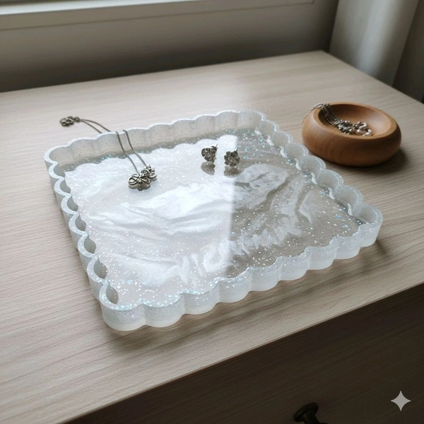 Rectangle Trinket Resin And Concrete Tray Mold 19cm 