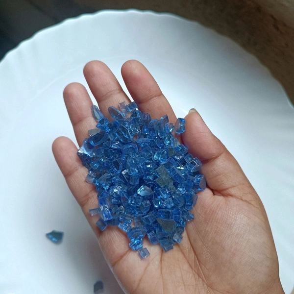 Firepet Glass 100 Grms Deep Blue 