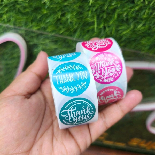 Thankyou Stickers 1" Inches 200 Pcs 