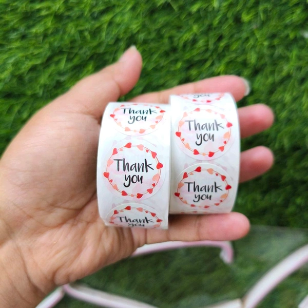 Thankyou Stickers 1" Inches 200 Pcs 