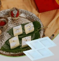Kaju Katli / Barfi Candle Mold (4 Cavity) 