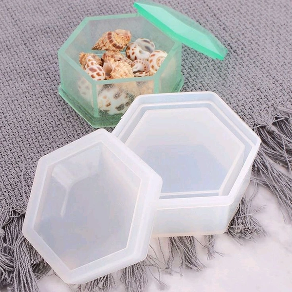 Hexagon Storage Box / Candle Mold 