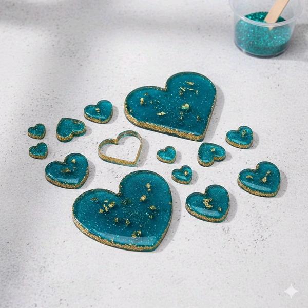 Multi Hearts Mold (Big) 