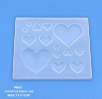 Multi Hearts Mold (Big) 