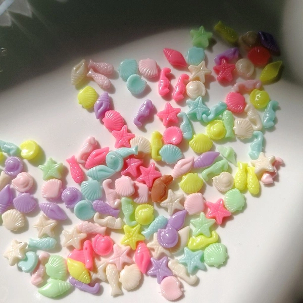 Jwellery Making Charms / Beads 25 Grms (Sea Theme) 