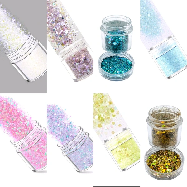 Shimmer Glitter Pack Of 10 Mix Bottles 