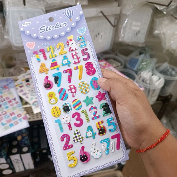 Kids Stickers For Baby Boy (1 Sheet)