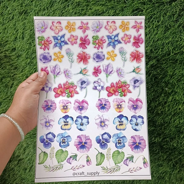  Flower Insert Sheet A4