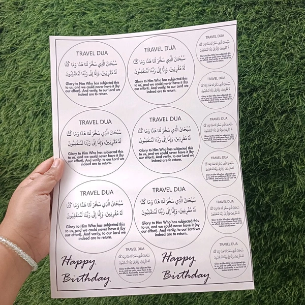 Travel Due Insert Sheet A4